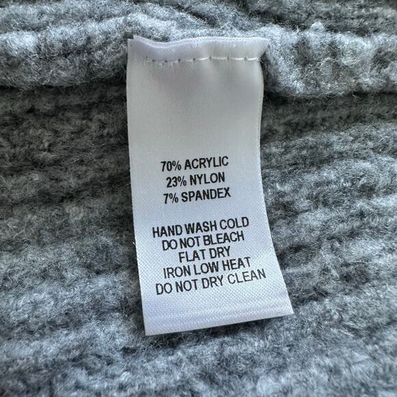 Lulus gray knit oversize turtleneck sweater size S - Picture 6 of 7